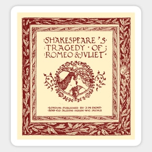 Shakespeares Tragedy of Romeo and Juliet Sticker